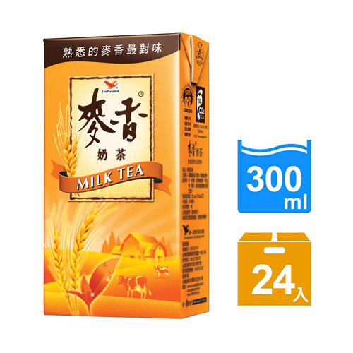 商品名稱：【麥香】奶茶300ml24入/箱